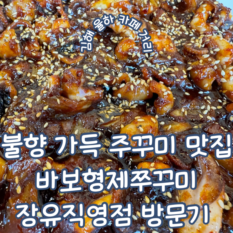  경남 김해 율하카페거리맛집 가족 외식으로 좋은 바보형제 쭈꾸미 장유 직영점 방문기