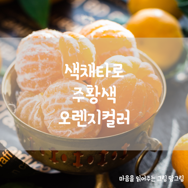  컬러(색채)타로 주황색 오렌지 컬러 카드 배우기