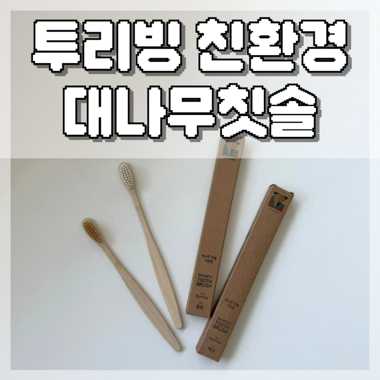  친환경칫솔 자연에서 오고 자연으로 되돌아가는 투리빙 대나무칫솔