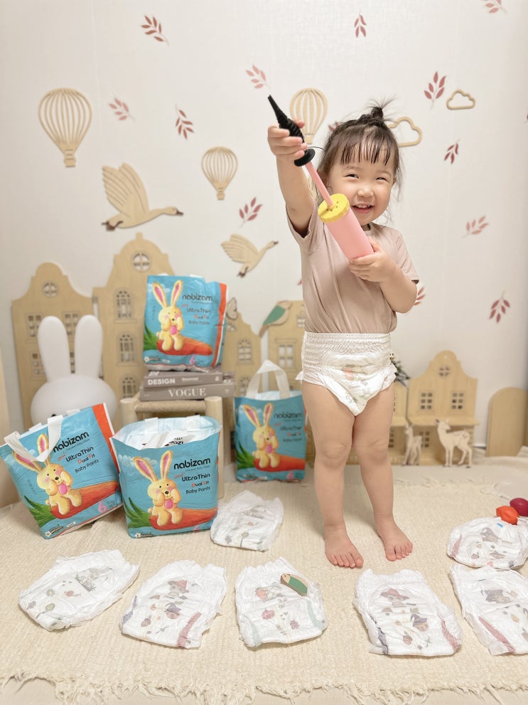  여름기저귀 나비잠 울트라씬듀얼핏썸머팬티 부드럽고 흡수 잘되고 얇아서 자꾸 손이가요