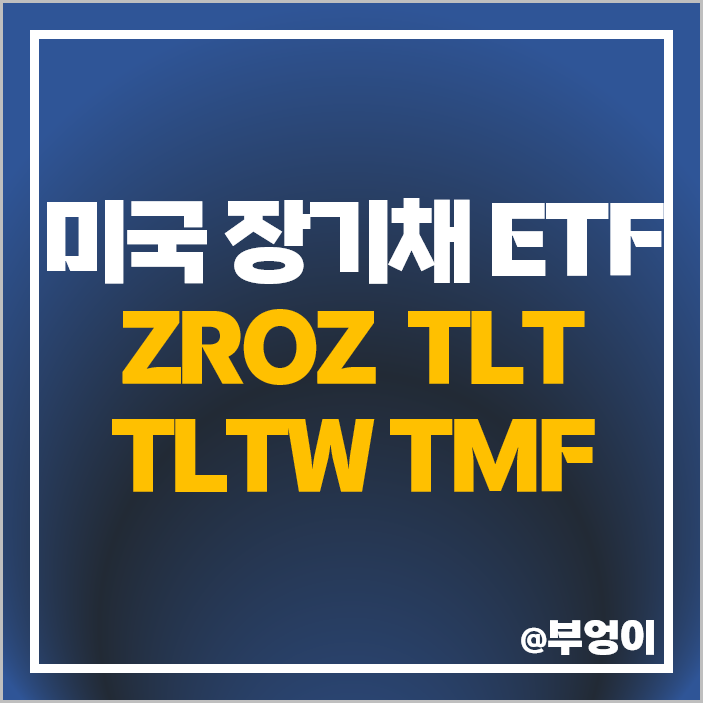 미국 채권 ETF ZROZ TLT TLTW TMF 배당 주가 장기 국채 투자 방법 미국 채권 ETF ZROZ TLT TLTW TMF 배당 주가 장기 국채 투자 방법