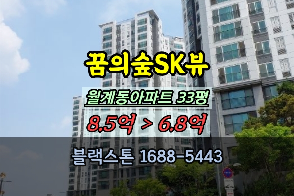  꿈의숲SK뷰 경매 34평 월계동아파트 매매