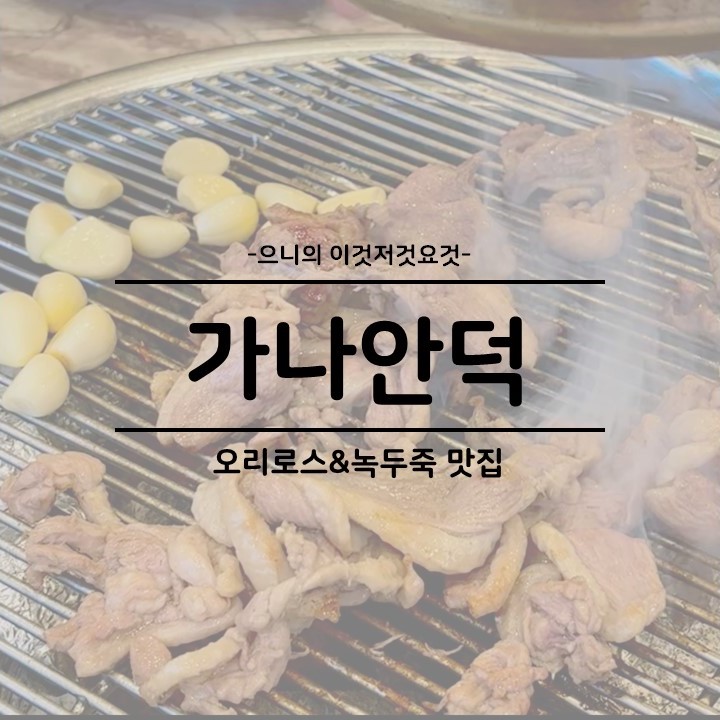  일산 풍동 애니골 가족 식사 추천 숯불 오리로스구이 맛집 가나안덕 일산본점