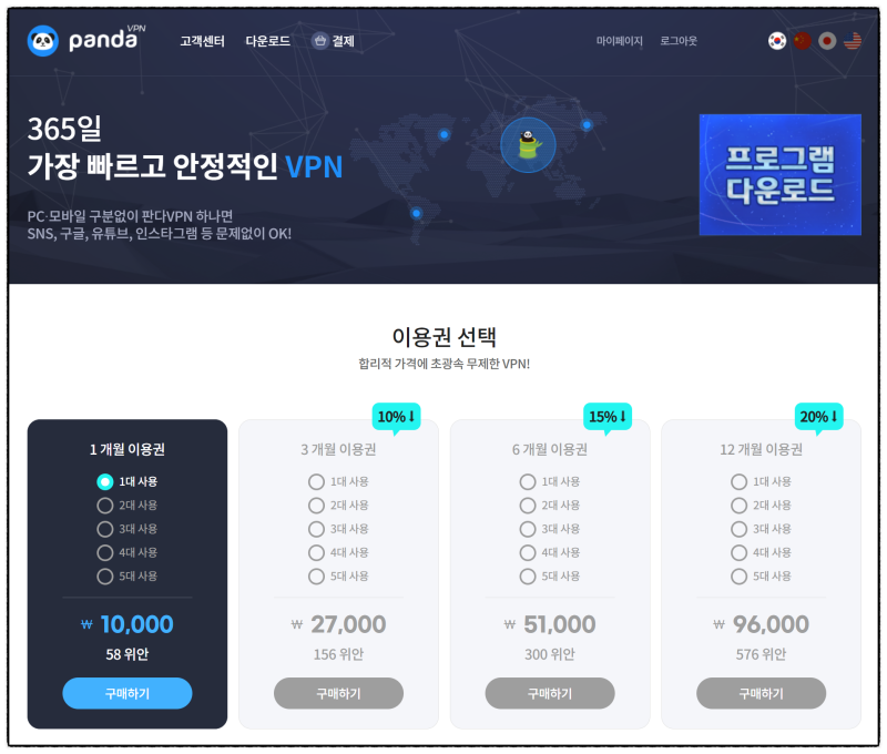 PC와 아이폰에서 쓰기 좋은 판다VPN 무료 체험 : 네이버 블로그