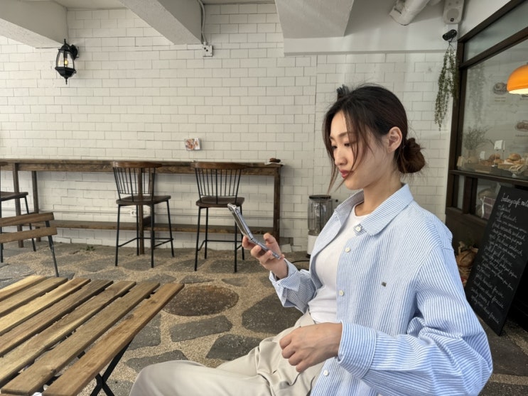  앤니즈 마가렛 하프 자켓(워크웨어 자켓), 라퍼지포우먼 클래식 세미 오버 옥스포드 셔츠(스트라이프), 스티유 아이비 클래식 메리제인 로퍼 내돈내산 리뷰