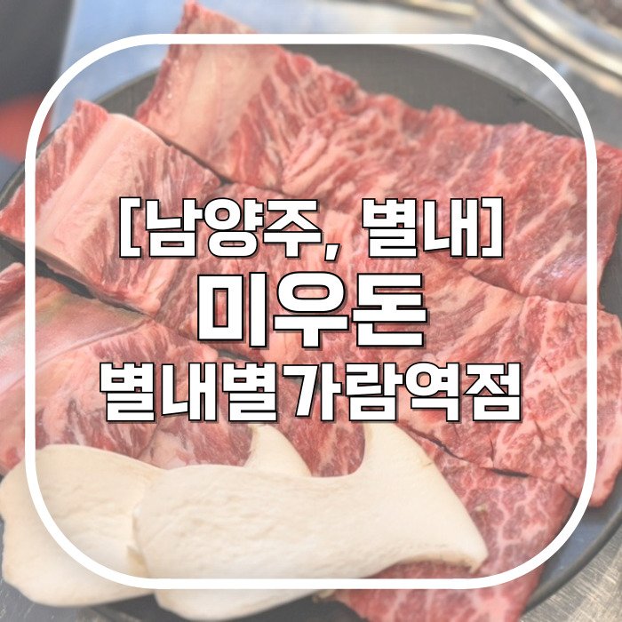  [남양주, 별내] 미우돈 별내별가람역점 / 흰 눈 내리는 마블링갈비 별내소고기