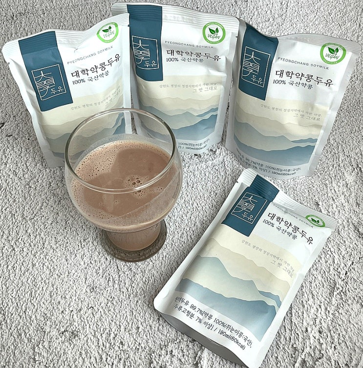  내돈내산 대학약콩두유 국산 약콩 100% 성분 좋은 칼슘 첨가 무첨가두유