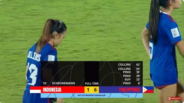  AFC U-17 여자 아시안컵 A조 1차전 인도네시아 vs 필리핀