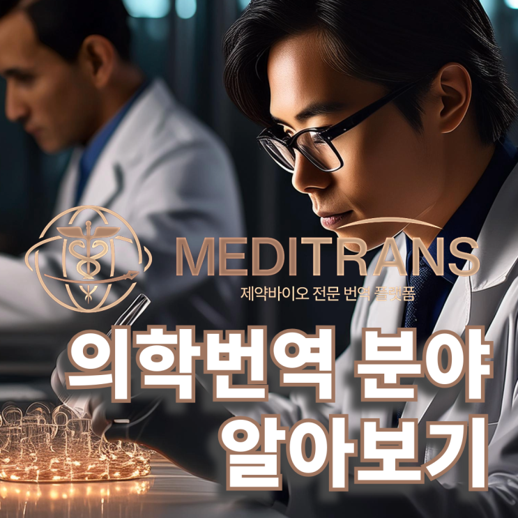  메디트랜스의 의학번역 분야 알아봐요