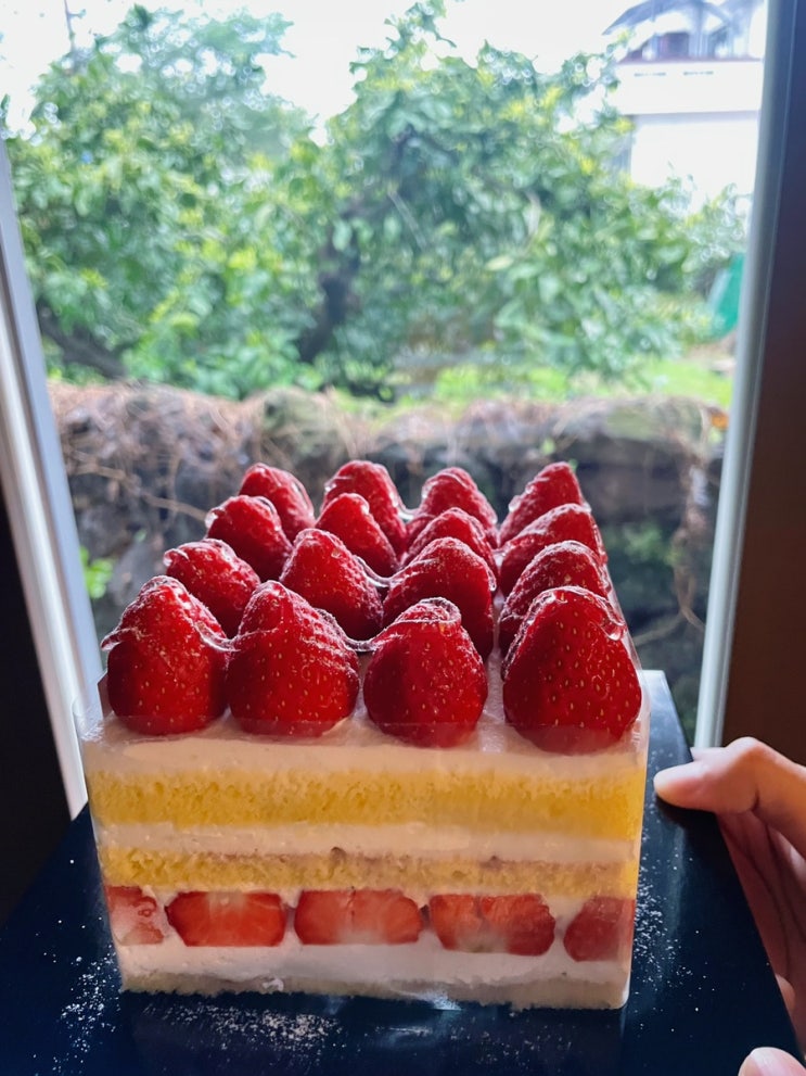  제주남원카페 라룬블루:) 분위기좋은 서귀포케이크, 소금빵 맛집