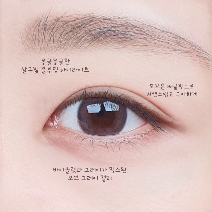 하파크리스틴 트위드 크리스틴 모브 그레이 직경 13.2 렌즈
