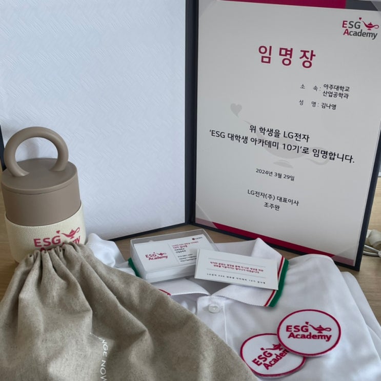  [LG전자 ESG 대학생 아카데미 10기] 발대식 후기