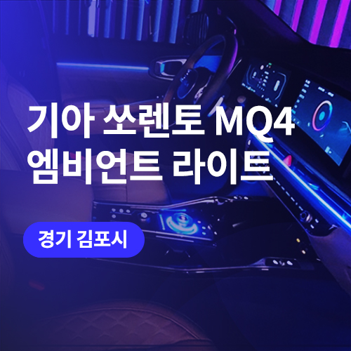  김포 엠비언트 쏘렌토 그래비티 트림 순정네비 연동으로 시공 후기