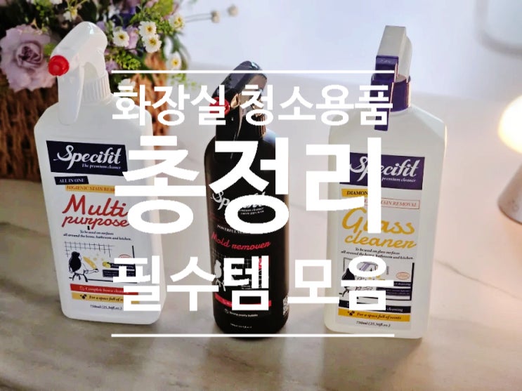  꼭 필요한 싱크대 욕실 화장실 청소 용품 정리, 청소 꿀팁 모음