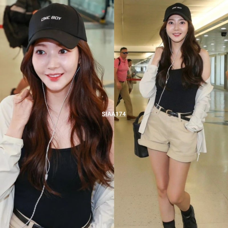 박민영 패션 더로우 가방 & 나이키 여자워커 에어조던 1 브루클린 부츠 신발 정보