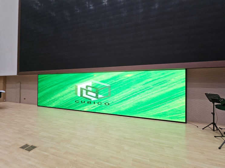  wall LED Screen, 미디어월 시공완료 교회 시공의 최적