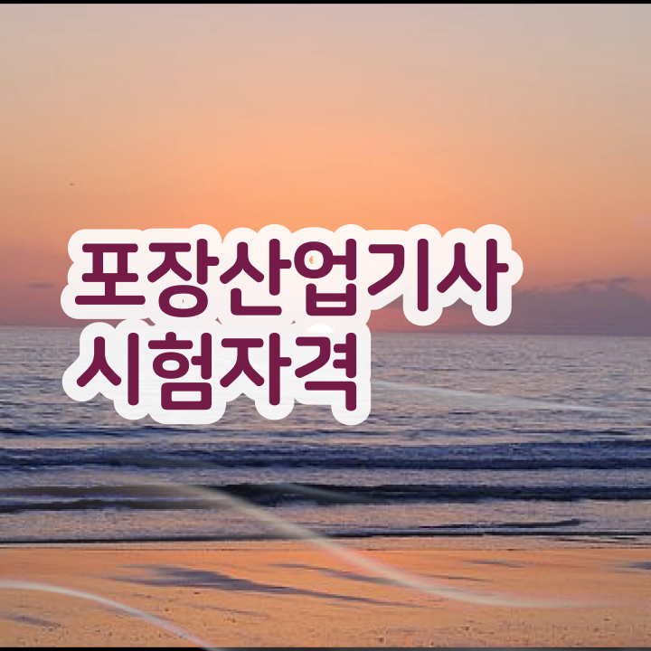  포장산업기사 시험 조건 포장산업기사 응시조건 인강으로 편하게 완료한 방법