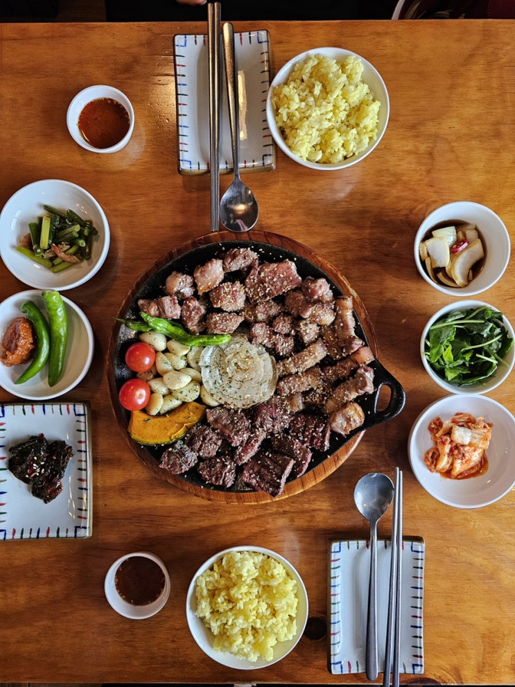  홍대 상수 맛집 경주식당 고기한상 후기