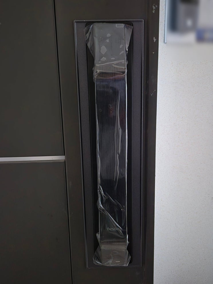  일산동구 식사동 은행마을SK뷰3단지 베스틴 지문인식 도어락 IDL-401F 교체 설치