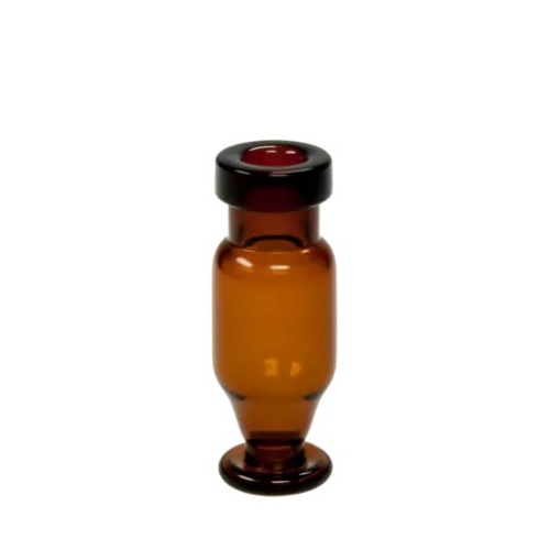  [유리초자] 1.2 ml V형 엠버 크림프 바이알 1.2 ml V-type Amber Crimp Vial