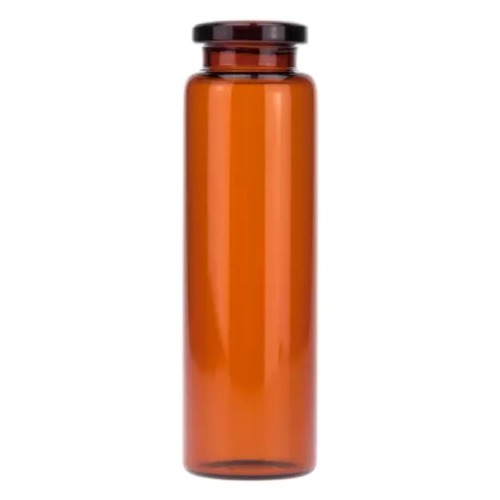  [유리초자] 20 ml 엠버 크림프 바이알 (평바닥) 20 ml Amber Crimp Vial (Flat Base)