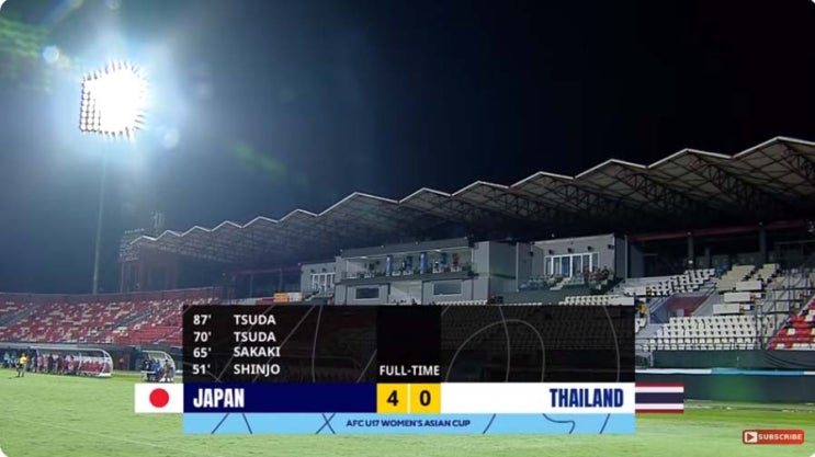 AFC U-17 여자 아시안컵 B조 1차전 일본 vs 태국