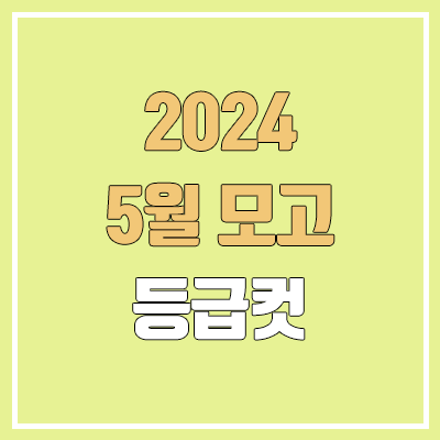 2024 5월 모의고사 등급컷 | 2025학년도 고3 | 영어, 한국사 2024 5월 모의고사 등급컷 | 2025학년도 고3 | 영어, 한국사