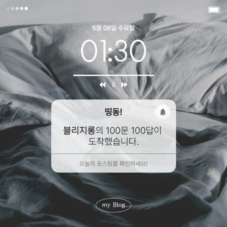  블리지롱의 블로그 100문 100답과 양식 공유드림