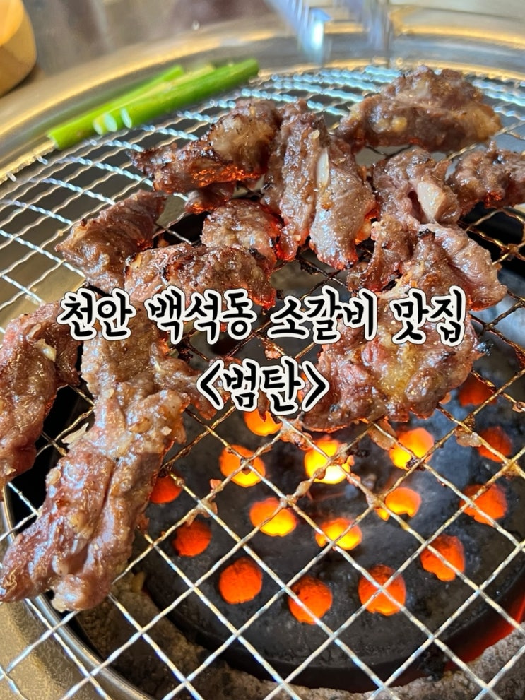  천안 백석동 마늘 듬뿍 소갈비살 맛집 범탄 데이트 코스로 추천해요