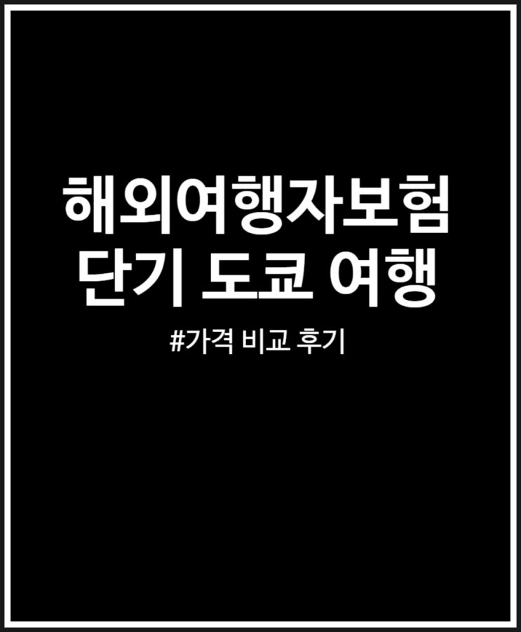  해외여행자보험 도쿄 가격 비교 가입 완료 후기(삼성화재 메리츠화재 캐롯)
