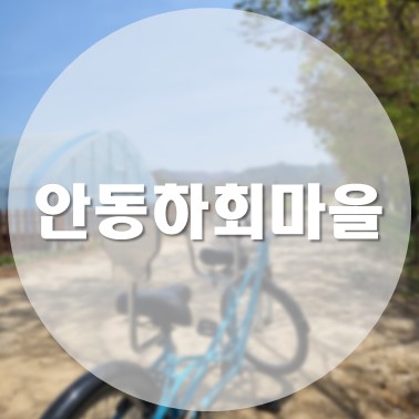  [국내/안동] 안동 필수 여행 코스 자전거 타고 안동하회마을 한 바퀴