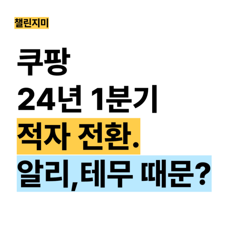쿠팡 적자 전환, <b>알리</b>,<b>테무 공세</b>와 파페치 인수 때문인가?