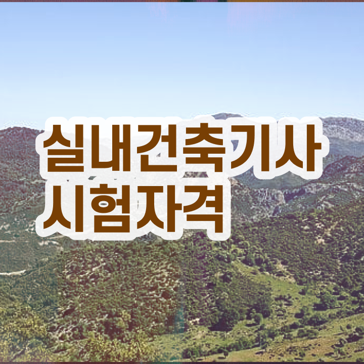  실내건축산업기사 독학 실내건축기사 시험응시조건 독학으로 5달만에 끝낸 방법
