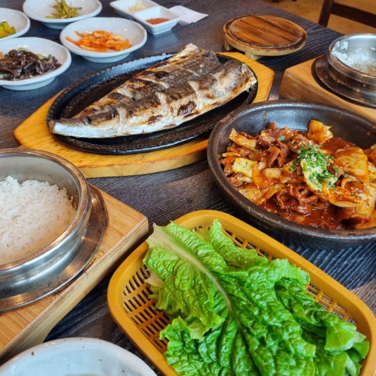  이천 프리미엄아울렛 맛집 쌀밥 한정식 생선구이세트 호운 웨이팅팁까지
