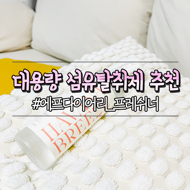 에프다이어리 New 프레쉬너 대용량 섬유탈취제 집냄새제거 추천