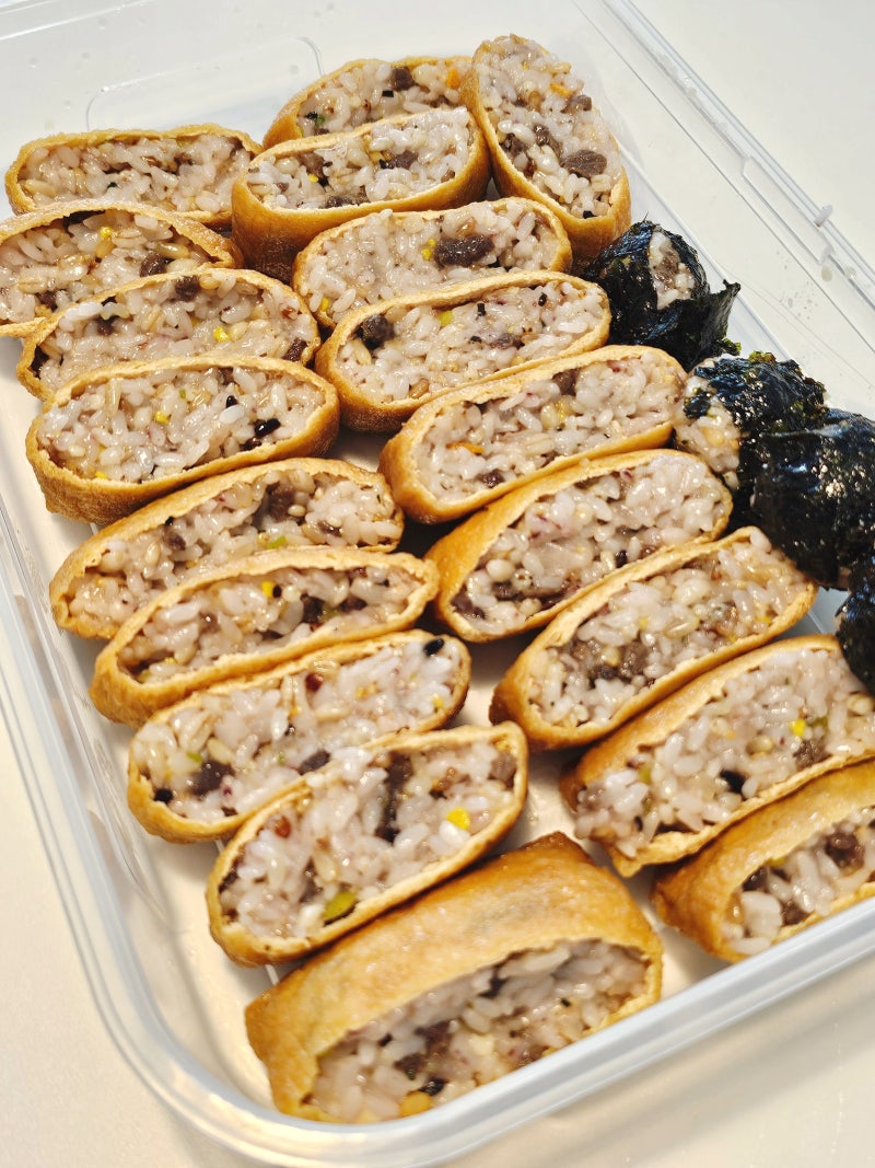 유부초밥 만들기 단촛물 황금비율까지~!