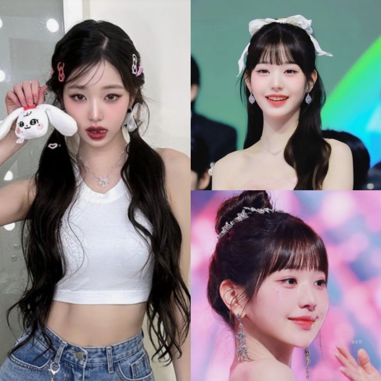  예쁘게 머리묶기 간단하게 긴머리묶는법 반묶음 아이돌편
