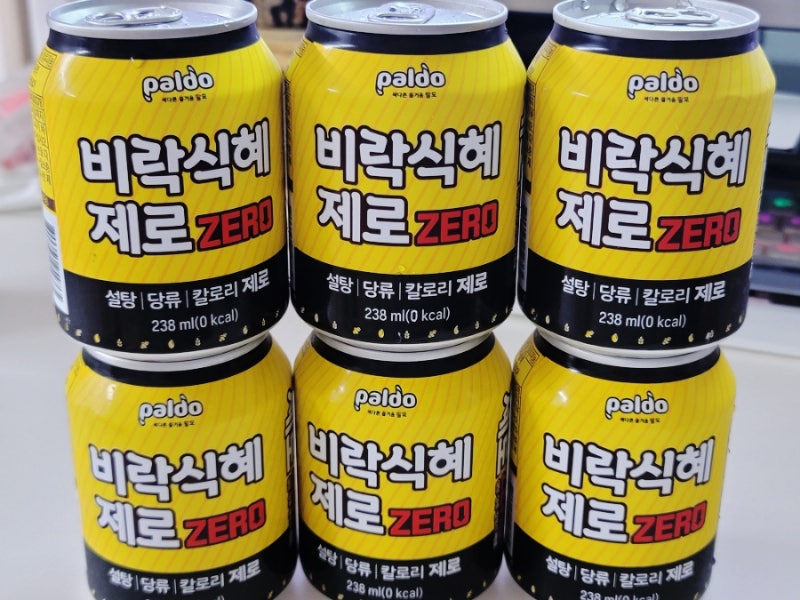다이어트 음료 팔도 비락식혜 제로 후기