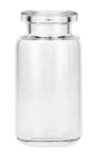  [유리초자] 10 ml 투명 크림프 바이알 (둥근 바닥) 10 ml Clear Crimp Vial (Rounded Base)