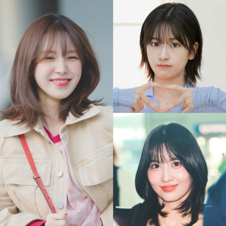  얼굴형에 맞는 헤어스타일 둥근 얼굴형 미디움 레이어드컷 레이어드단발 특징