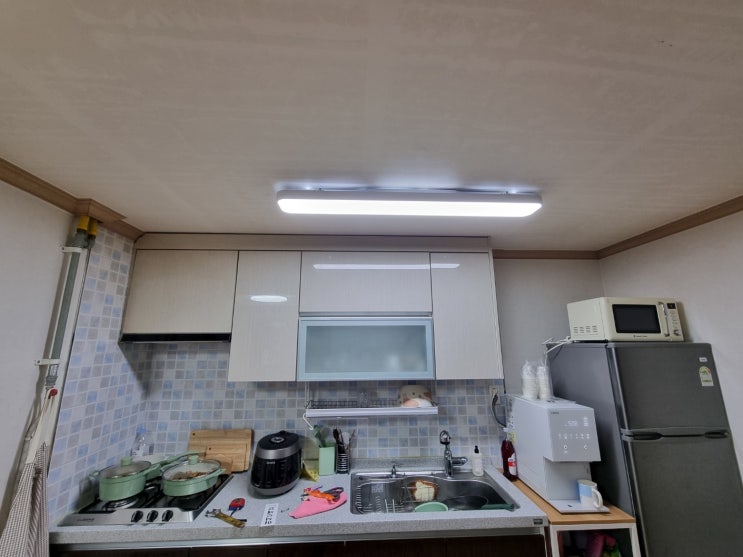  진주 사천 하동 남해 산청 주방 방  LED 전등 조명 교체 ( 빌라 )