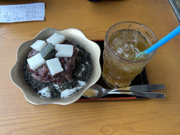  전주 한옥마을 블루리본 인기 맛집 <외할머니솜씨> (매실차, 흑임자팥빙수)