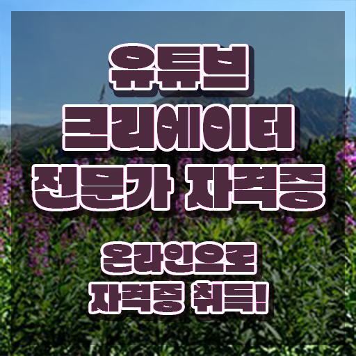  유튜브크리에이터전문가 수업 , 유튜브크리에이터전문가 자격증 직장인도 쉽게 취득한 노하우 정리했어요