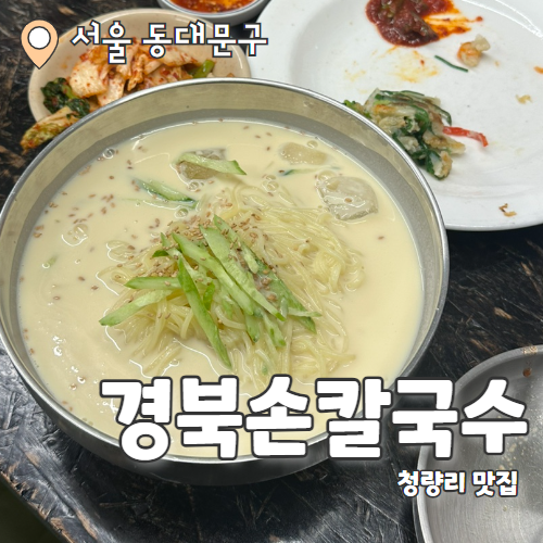  경북손칼국수 : 청량리맛집 시장안 시원한 콩국수 내돈내산 후기