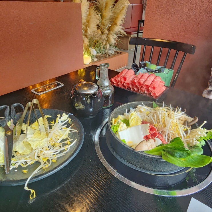  부천시청역 맛집 샤브샤브 스키야키추천 ; 옥소반 부천시청점