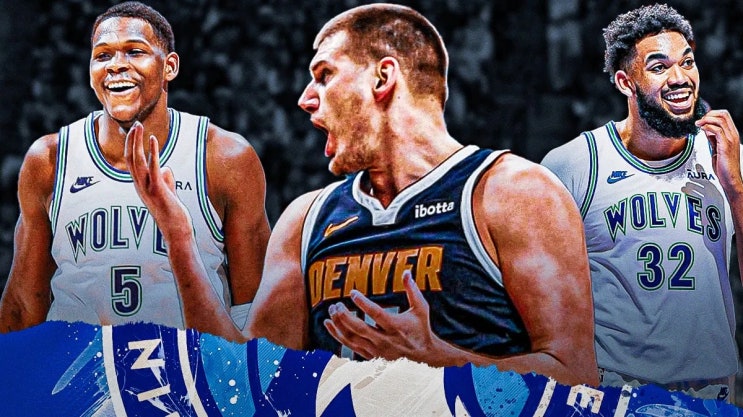 NBA 플레이오프 2라운드 <b>덴버</b> vs <b>미네소타</b>  -  끈적끈적한... 