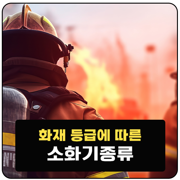  ABC 분말 소화기 특수(D, E, K) 화재 등급과 적절한 소화기 비치