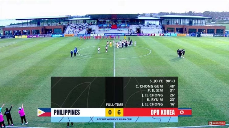  AFC U-17 여자 아시안컵 A조 2차전 필리핀 vs 북한
