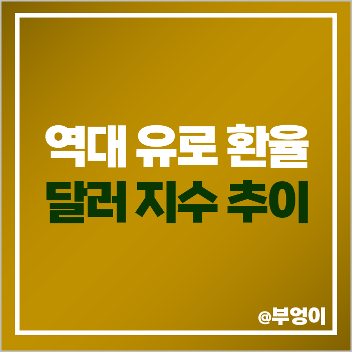 역대 미국 달러 유로 환율 평균 연도별 월별 일별 최고 최저 달러지수 추이 역대 미국 달러 유로 환율 평균 연도별 월별 일별 최고 최저 달러지수 추이