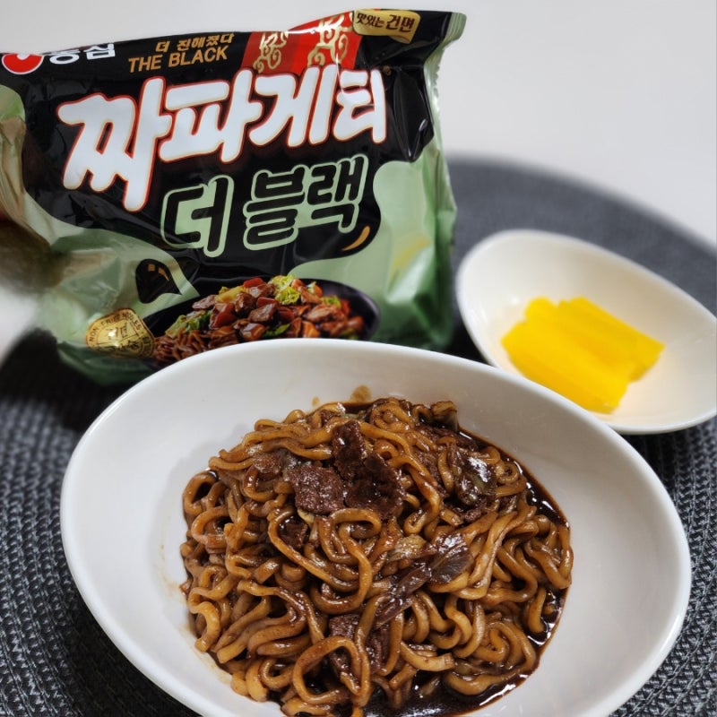 짜파게티 더블랙 영양성분 먹어보니 갈아탈까
